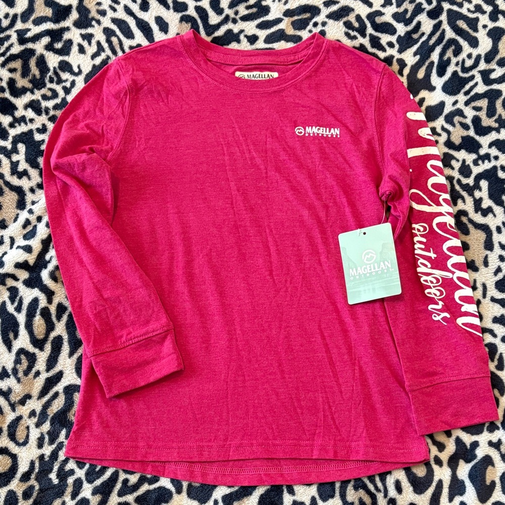Magellan Outdoors Kids Fuchsia Long Sleeve Tee
